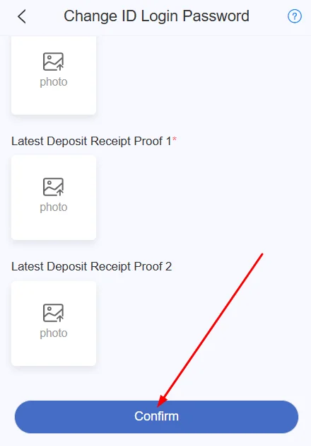 Click on confirm to submit your report